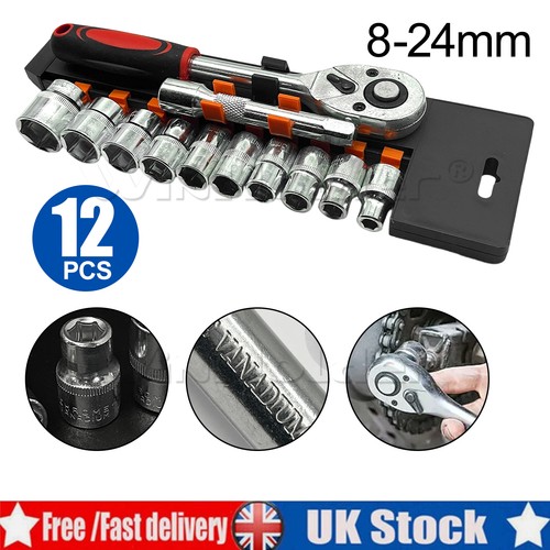 12pcs socket set metric - set,