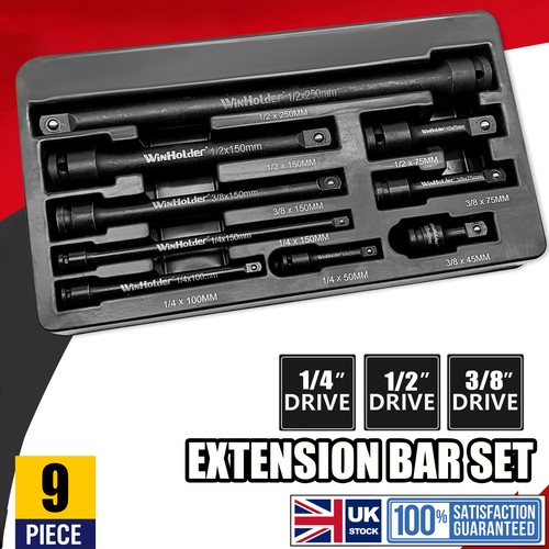 9pcs impact socket - 9pcs, extension