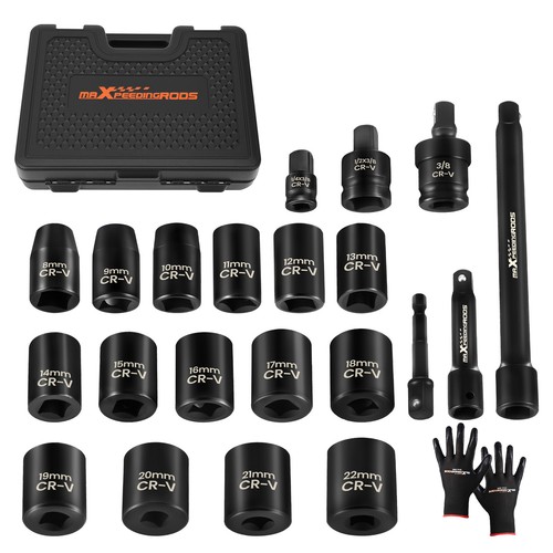 21pc impact socket - set, 8-22mm