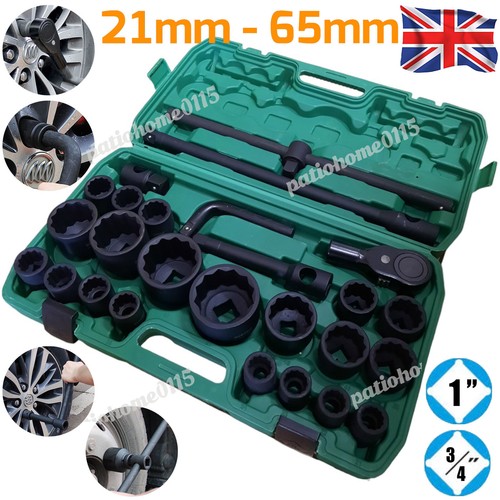 Impact socket set 1 - set, 3/4"