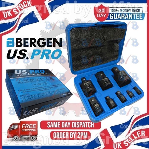 Pro 8pc impact socket - us,