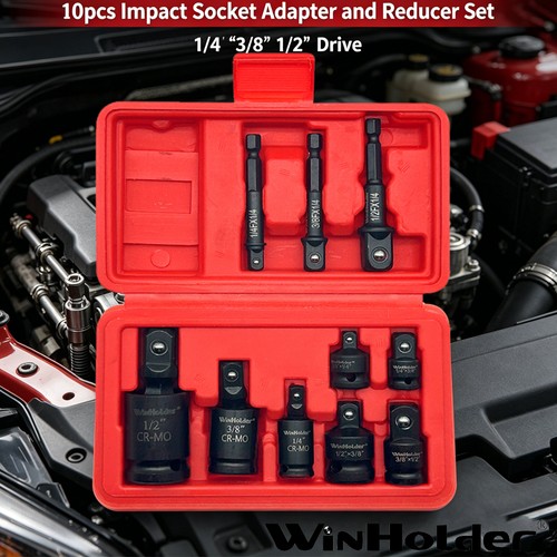 10pc impact socket adaptor - 10pc,