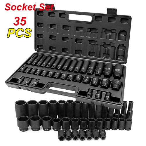 35pcs deep impact socket - impact, set