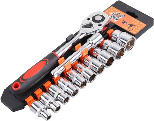 12pcs drive socket ratchet - drive,